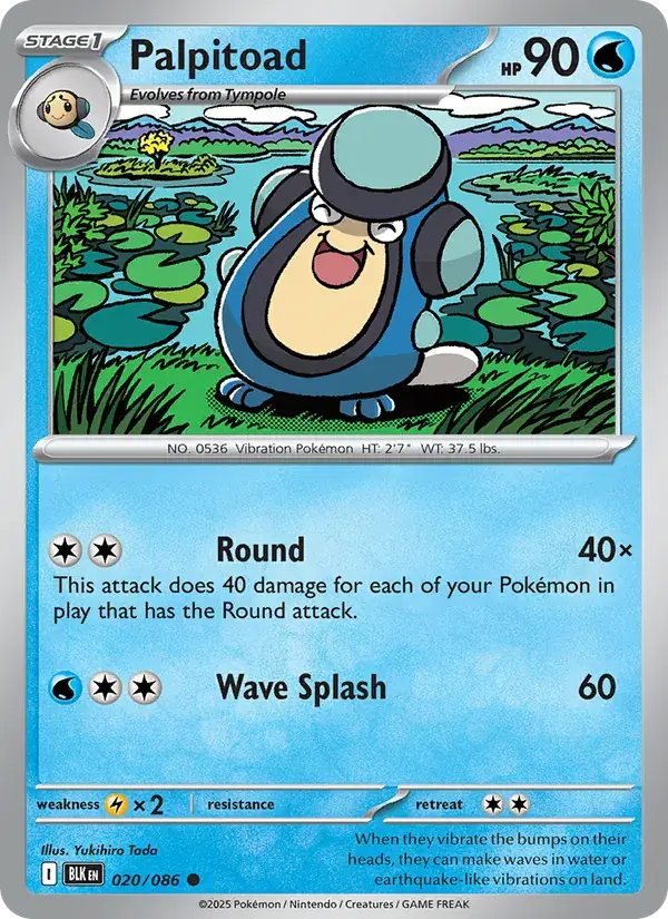 Palpitoad - 020/172 - Black Bolt