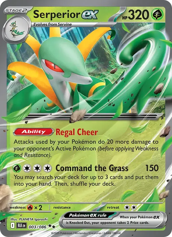 Serperior ex - 003/172 - Black Bolt
