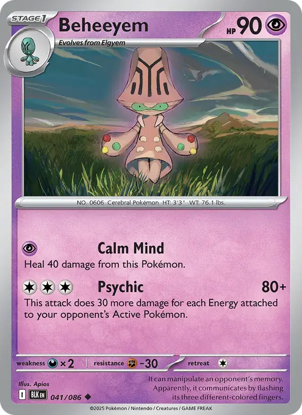 Beheeyem - 041/172 - Black Bolt