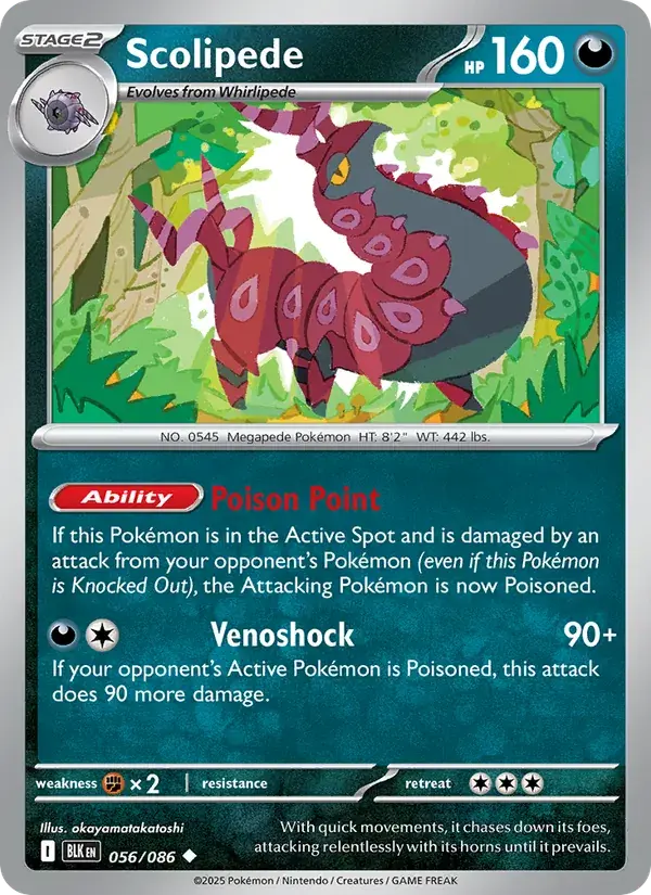 Scolipede - 056/172 - Black Bolt