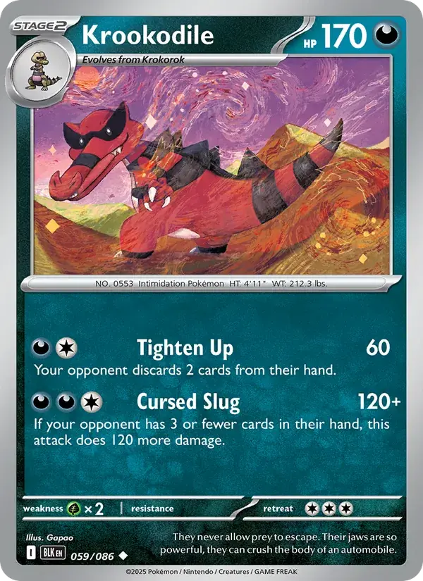 Krookodile - 059/172 - Black Bolt