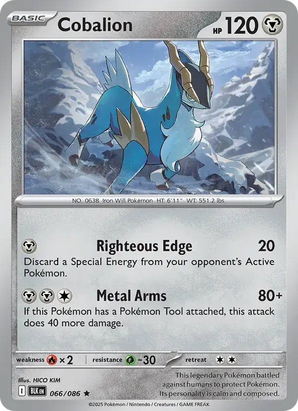 Cobalion - 066/172 - Black Bolt