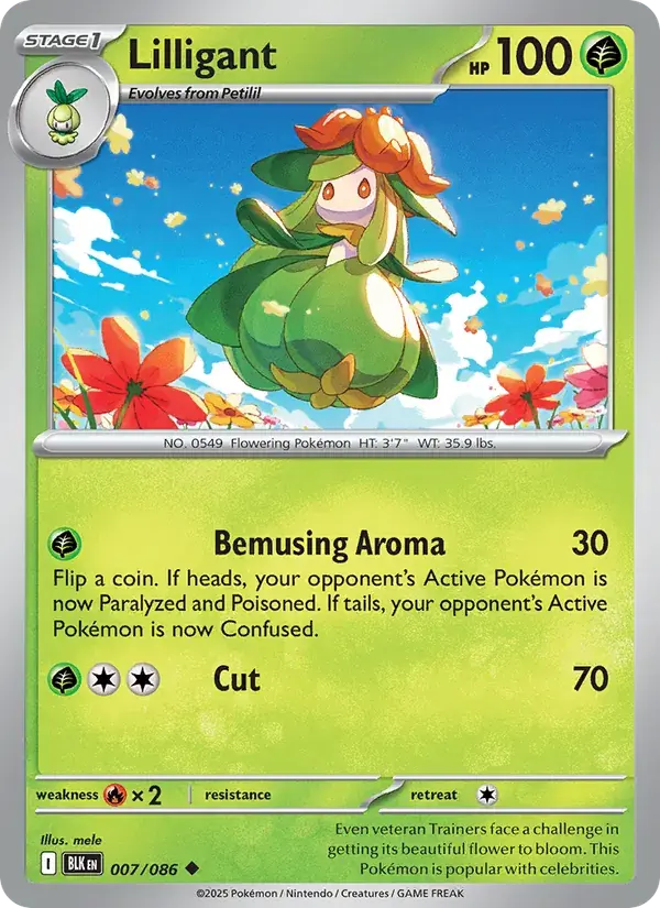 Lilligant - 007/172 - Black Bolt