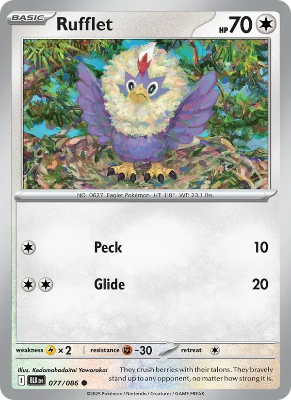 Rufflet - 077/172 - Black Bolt