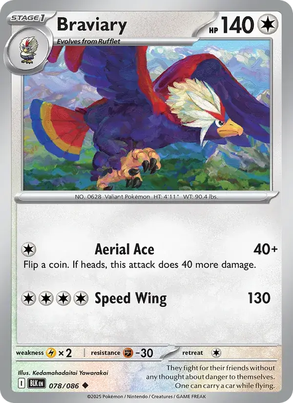 Braviary - 078/172 - Black Bolt