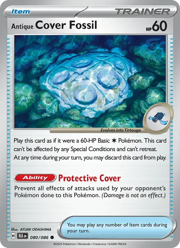 Antique Cover Fossil - 080/172 - Black Bolt