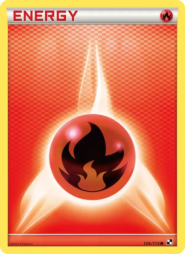 Fire Energy - 106/115 - Black & White