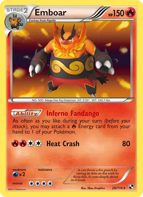 Emboar - 20/115 - Black & White