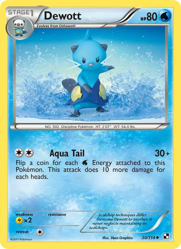 Dewott - 30/115 - Black & White