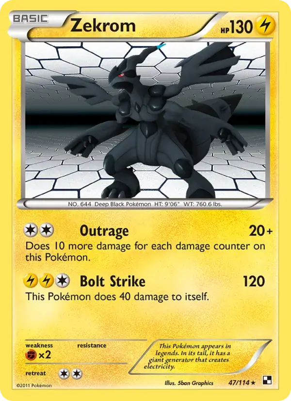 Zekrom - 47/115 - Black & White