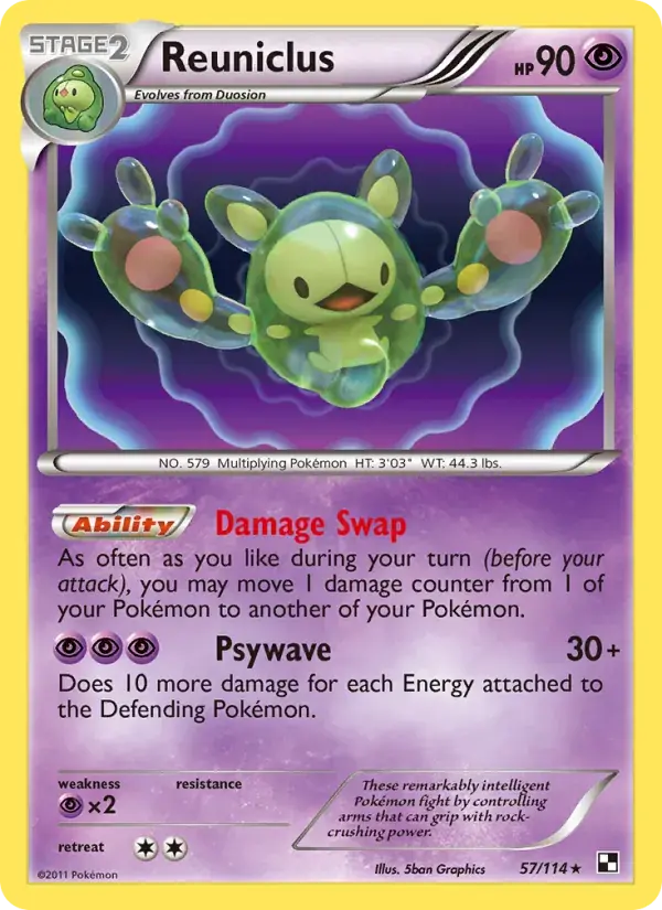 Reuniclus - 57/115 - Black & White