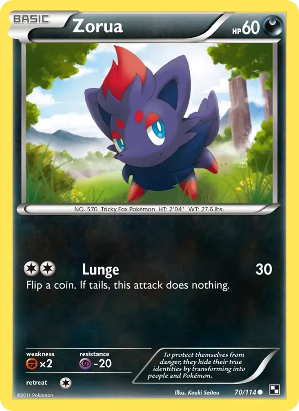 Zorua - 70/115 - Black & White