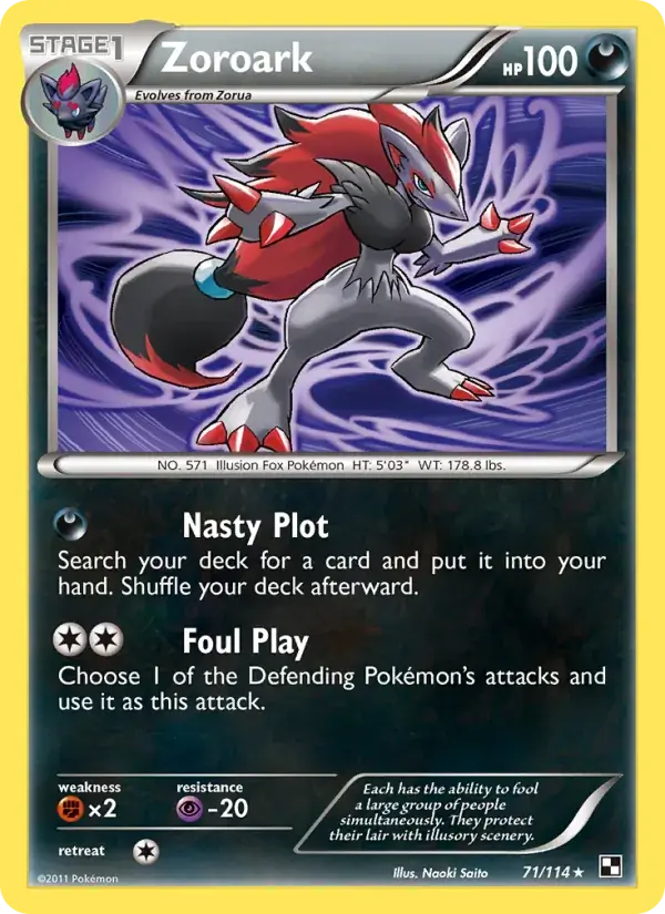 Zoroark - 71/115 - Black & White