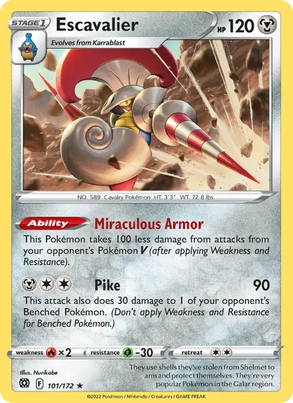 Escavalier - 101/186 - Brilliant Stars