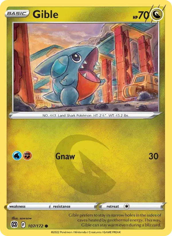Gible - 107/186 - Brilliant Stars