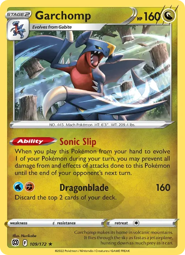 Garchomp - 109/186 - Brilliant Stars