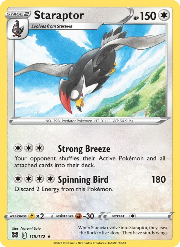 Staraptor - 119/186 - Brilliant Stars