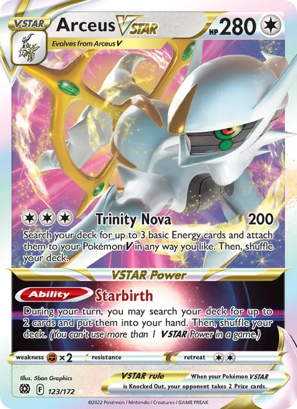 Arceus VSTAR - 123/186 - Brilliant Stars