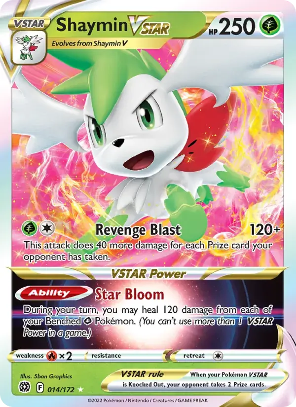 Shaymin VSTAR - 014/186 - Brilliant Stars