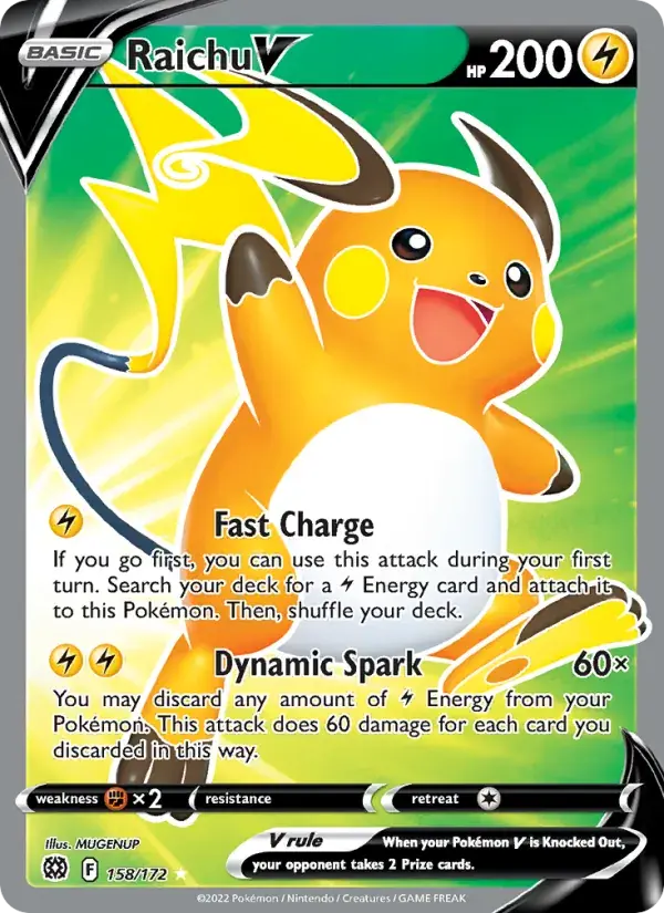 Raichu V - 158/186 - Brilliant Stars