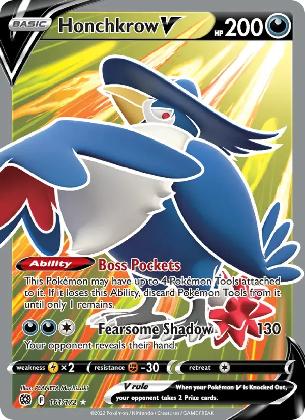 Honchkrow V - 161/186 - Brilliant Stars