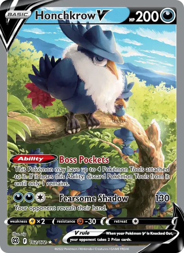 Honchkrow V - 162/186 - Brilliant Stars