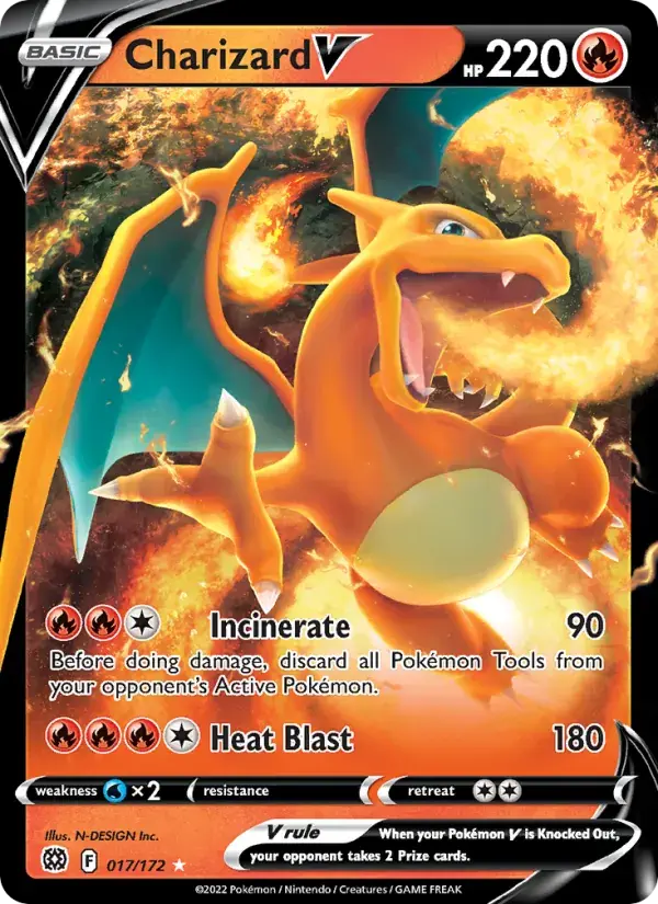 Charizard V - 017/186 - Brilliant Stars
