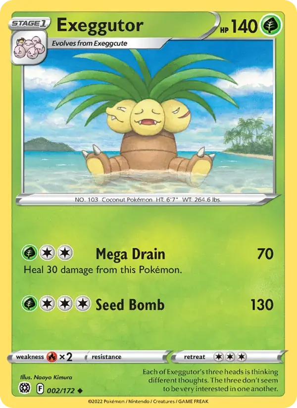Exeggutor - 002/186 - Brilliant Stars