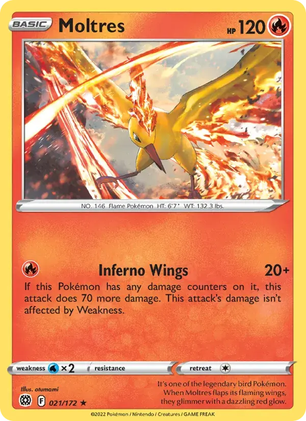 Moltres - 021/186 - Brilliant Stars