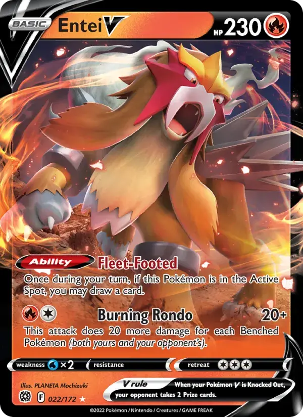 Entei V - 022/186 - Brilliant Stars