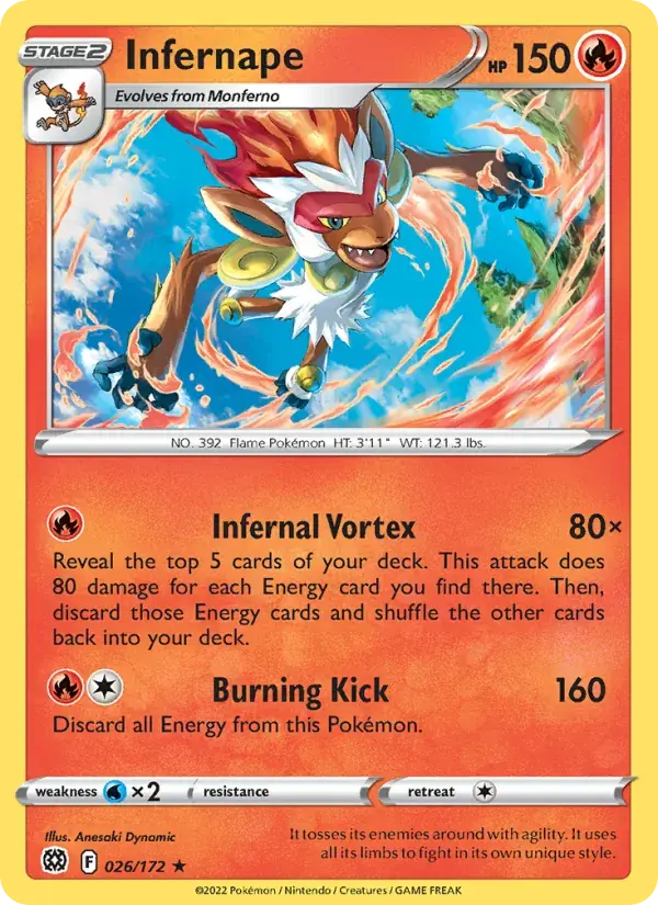 Infernape - 026/186 - Brilliant Stars