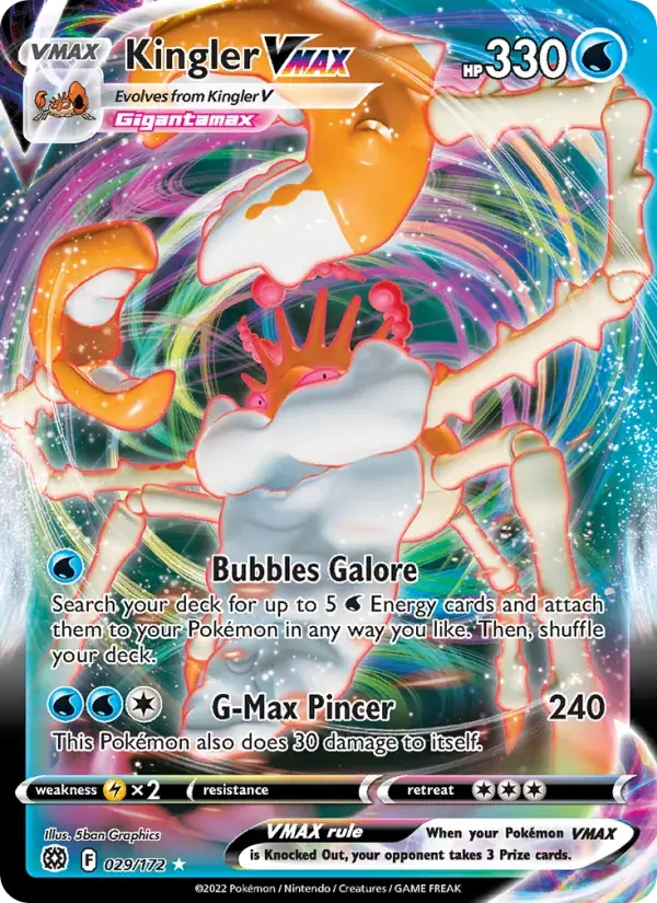 Kingler VMAX - 029/186 - Brilliant Stars