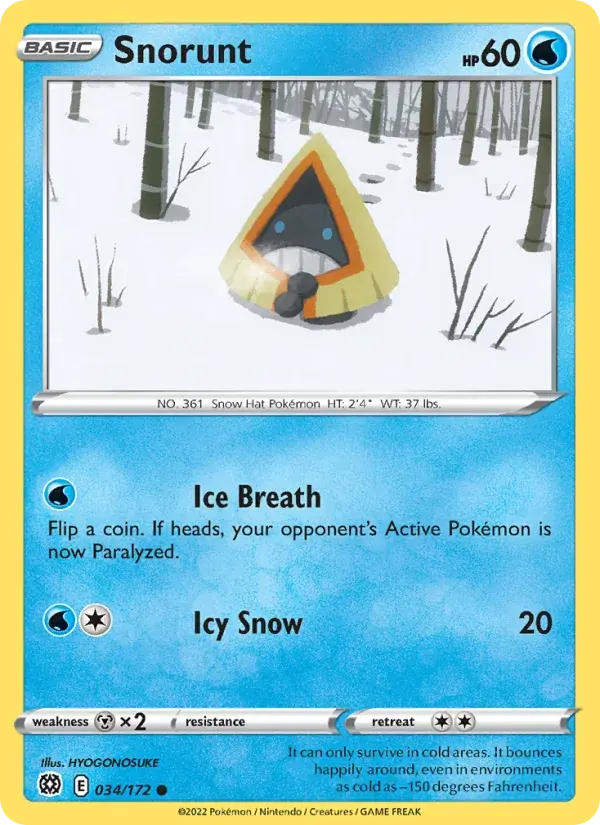 Snorunt - 034/186 - Brilliant Stars