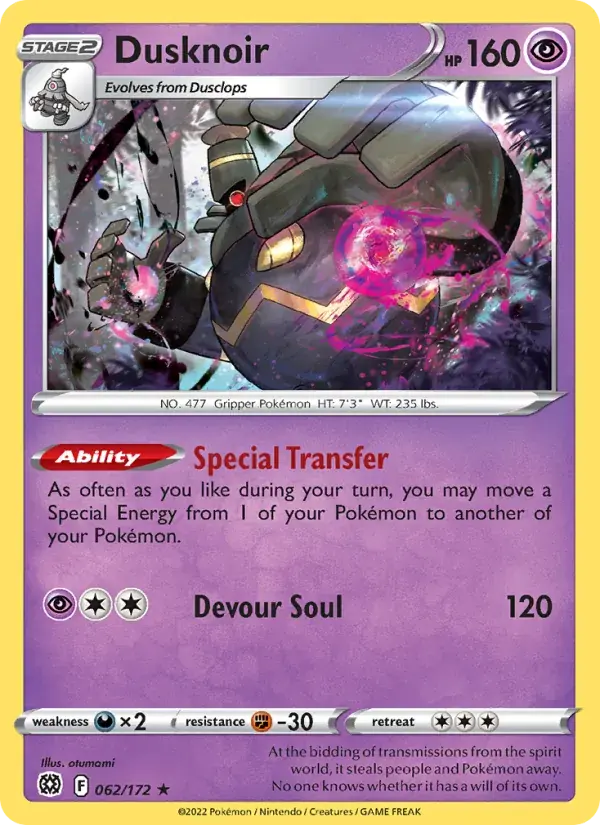 Dusknoir - 062/186 - Brilliant Stars