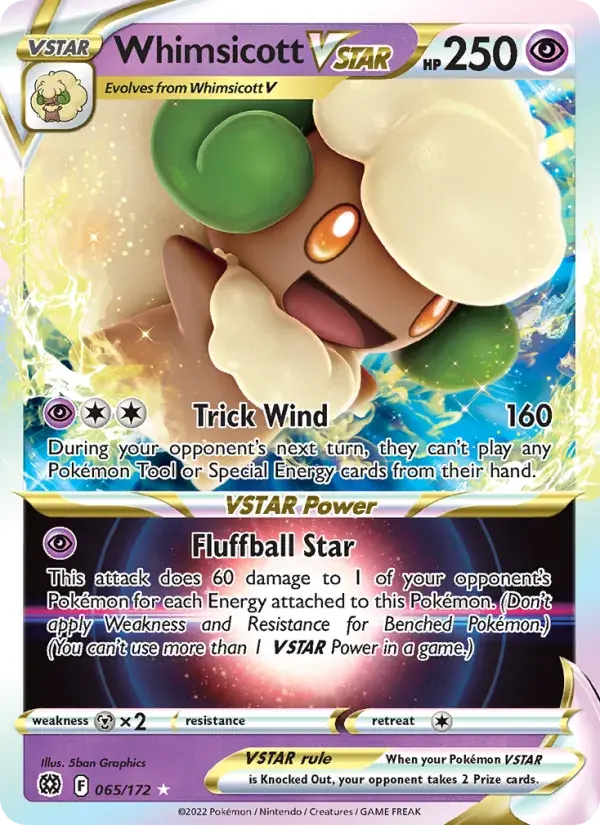 Whimsicott VSTAR - 065/186 - Brilliant Stars
