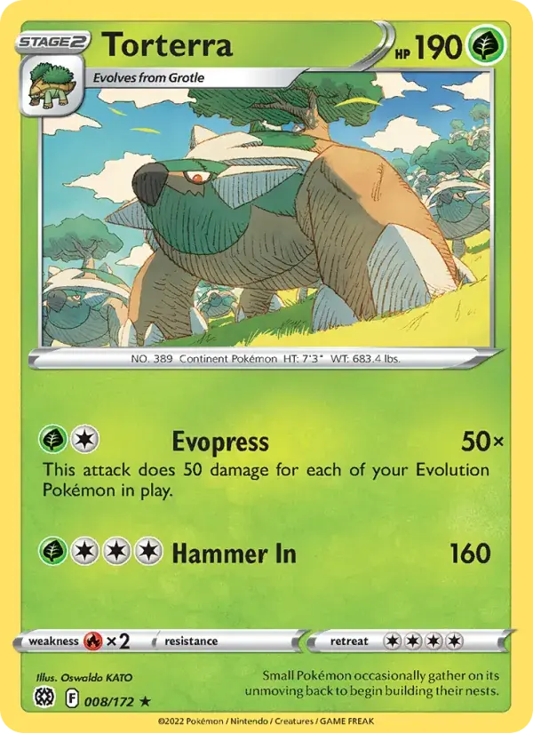Torterra - 008/186 - Brilliant Stars