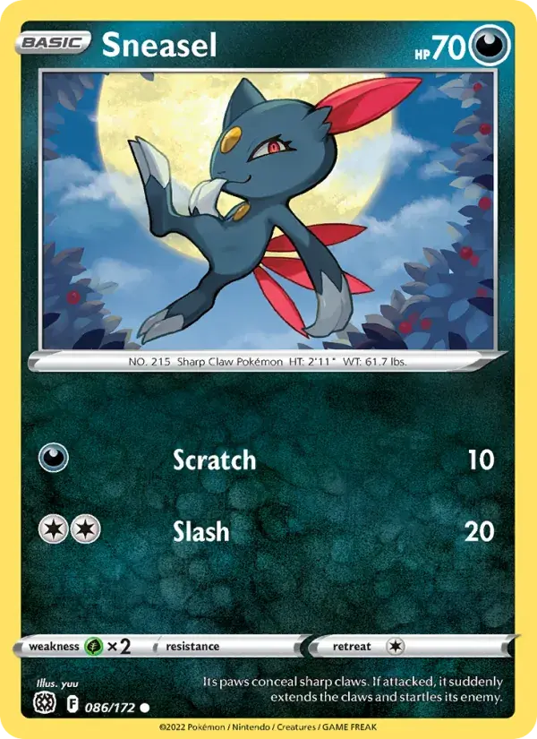 Sneasel - 086/186 - Brilliant Stars