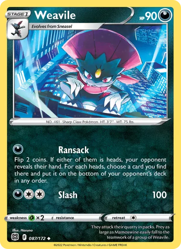 Weavile - 087/186 - Brilliant Stars