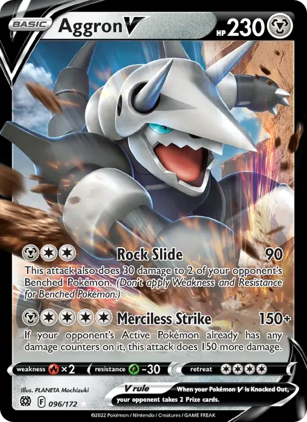 Aggron V - 096/186 - Brilliant Stars
