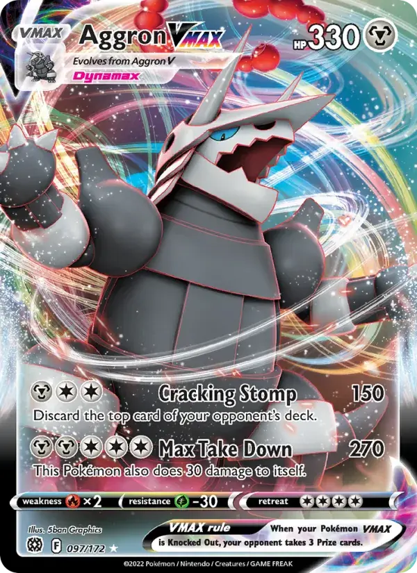 Aggron VMAX - 097/186 - Brilliant Stars