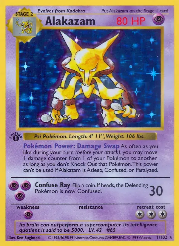 Alakazam - 1/102 - Base Set