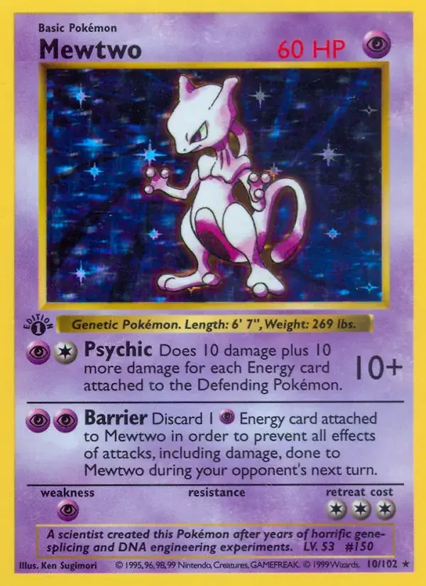 Mewtwo - 10/102 - Base Set