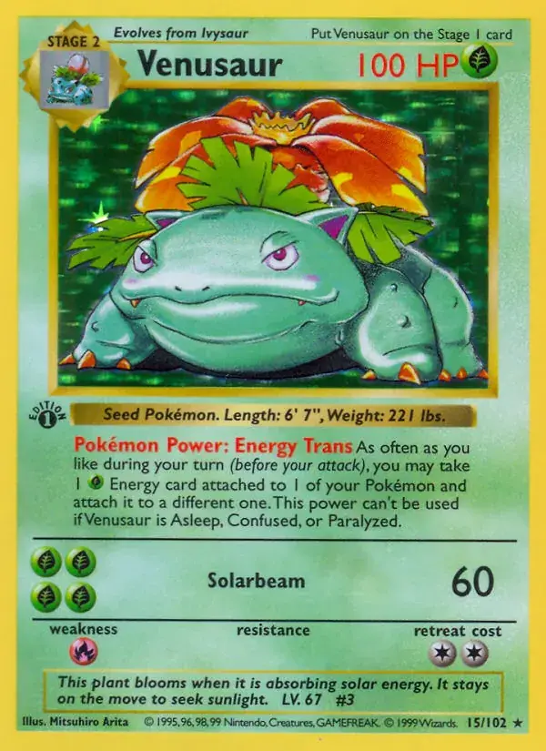 Venusaur - 15/102 - Base Set