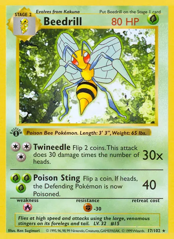 Beedrill - 17/102 - Base Set