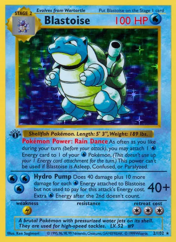 Blastoise - 2/102 - Base Set