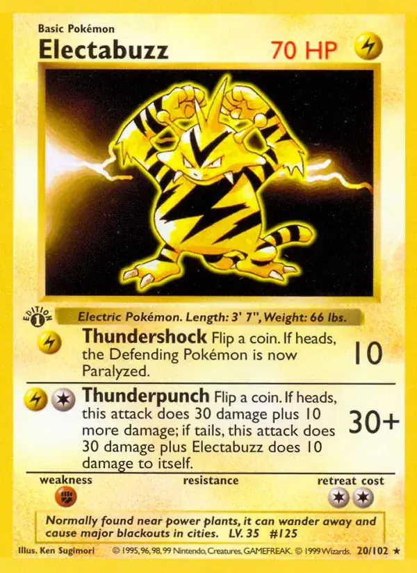 Electabuzz - 20/102 - Base Set
