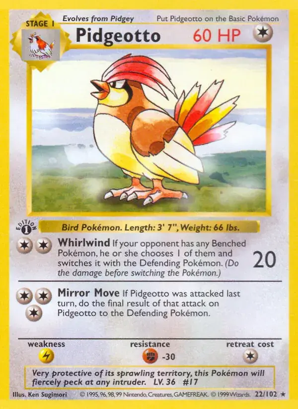 Pidgeotto - 22/102 - Base Set