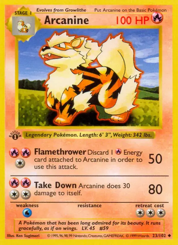 Arcanine - 23/102 - Base Set