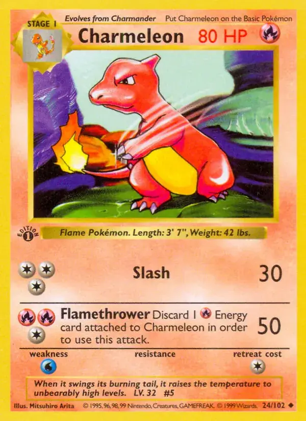 Charmeleon - 24/102 - Base Set