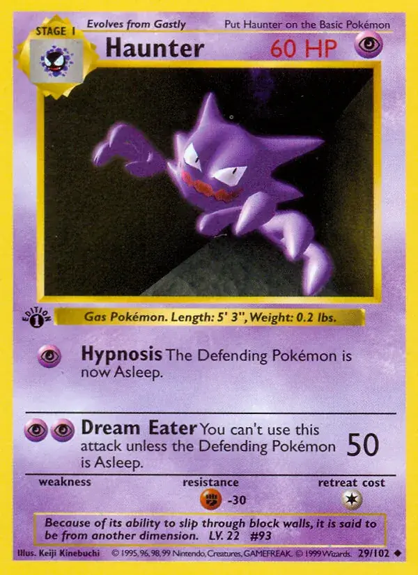 Haunter - 29/102 - Base Set
